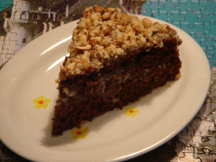 Шоколадно - кокосовый  торт(турецкий  шоколадный пирог): шаг 8