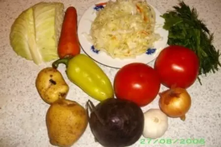 Борщ постный: шаг 1