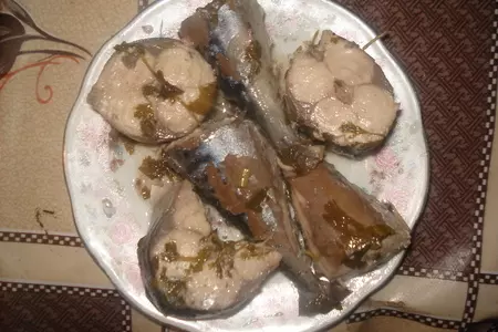 "киндзмари "рыба в соусе уксусе и киндзы: шаг 3