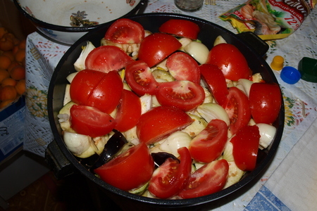 Тушенные овощи с курицой ( по турецки): шаг 4