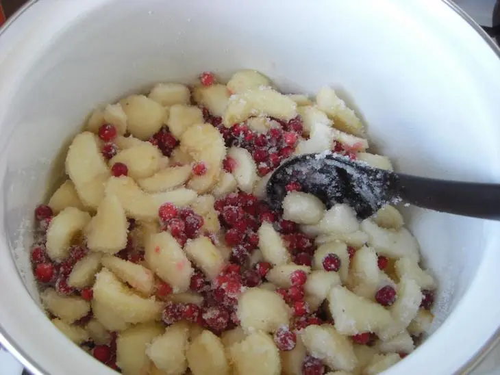 Брусничное варенье к мясу: шаг 2