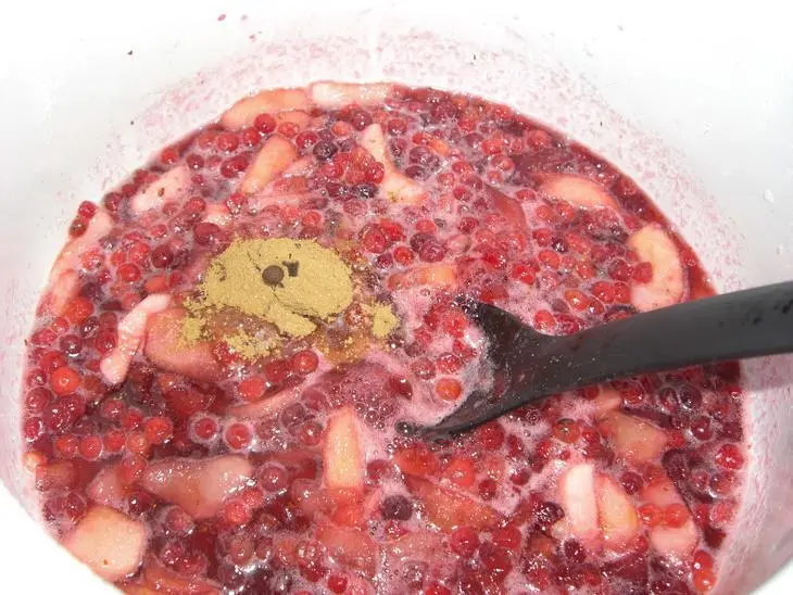 Брусничное варенье к мясу: шаг 3