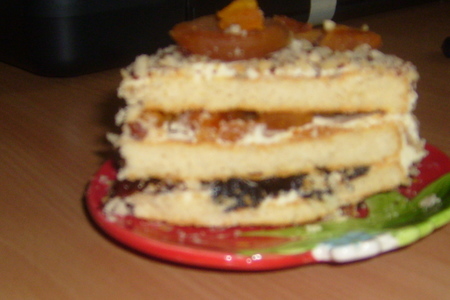 Торт  с сухофруктами: шаг 6