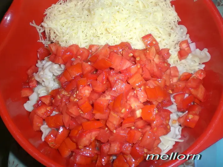 Салат по-итальянски с макаронами: шаг 5