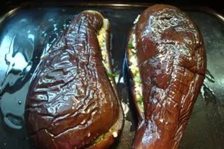Баклажаны, фаршированные сыром: шаг 5