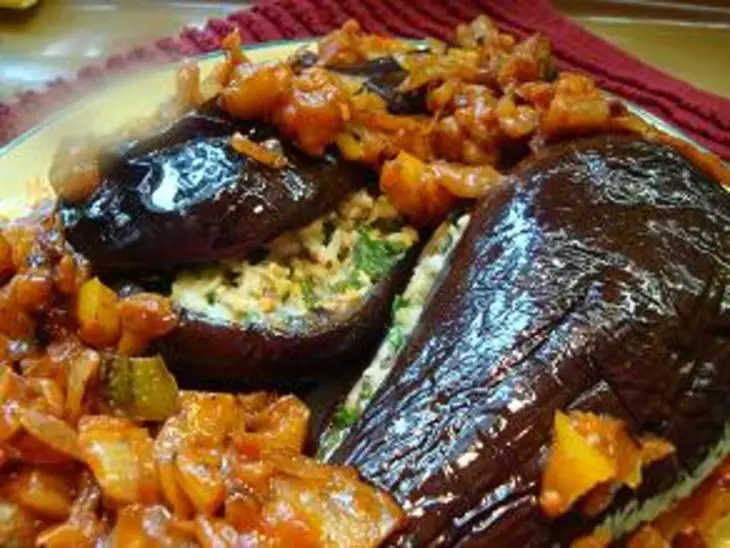 Баклажаны, фаршированные сыром: шаг 9