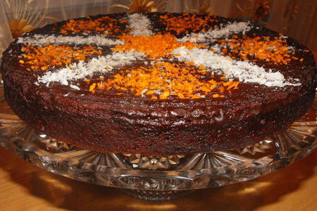 Шоколадно-кокосовый торт (без муки): шаг 8