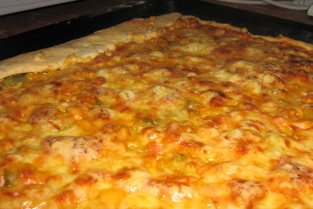 Пицца домашняя (тонкий слой теста): шаг 2