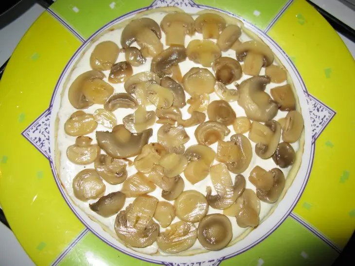 Блинный закусочный торт: шаг 2