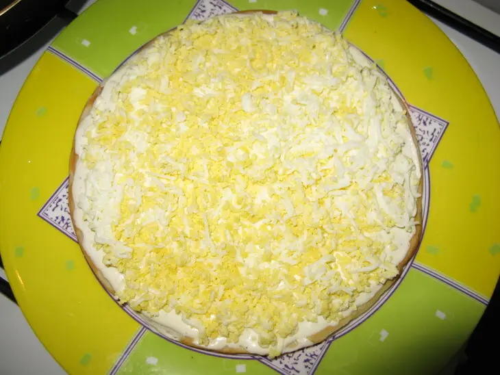 Блинный закусочный торт: шаг 3