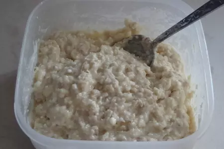 Овсяные сырники с фруктами: шаг 1