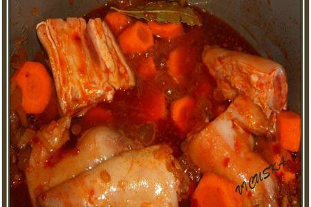 Jókai bableves- фасолевый суп-гуляш по йокай: шаг 4
