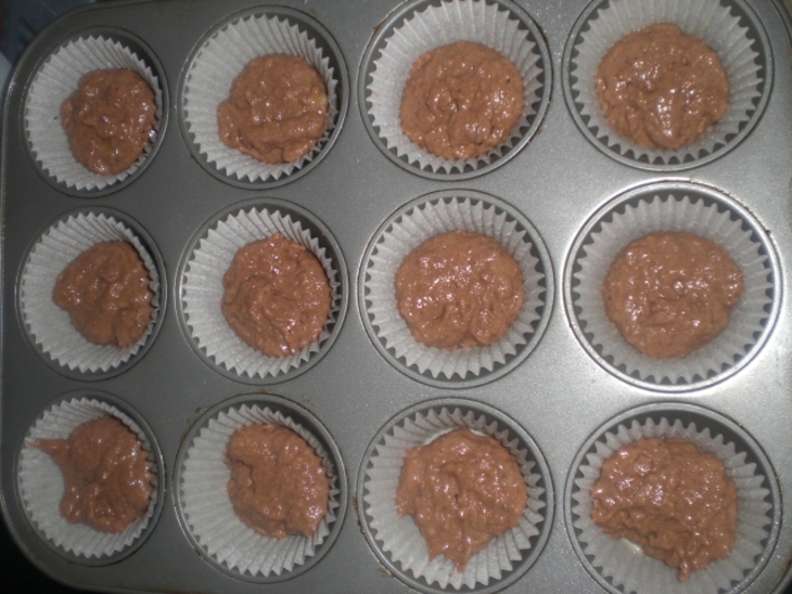 Шоколадно-кокосовые маффины "баунти": шаг 5