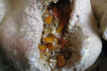 Индейка фаршированая рисом и овощами: шаг 7