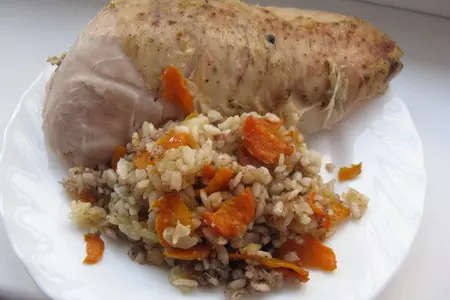 Индейка фаршированая рисом и овощами: шаг 11