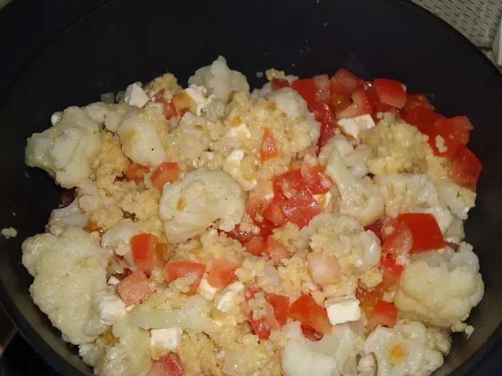 Пшённая каша с капустой брокколи (или цветной): шаг 2