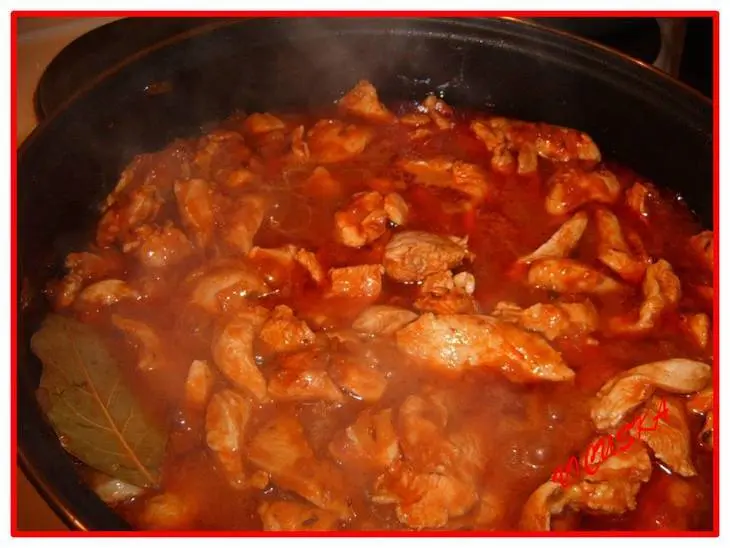 Огнеопасный чили с фасолью,  грудинкой и рисом.: шаг 4
