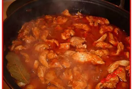 Огнеопасный чили с фасолью,  грудинкой и рисом.: шаг 4