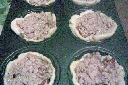 Чашечки с куриной начинкой: шаг 5