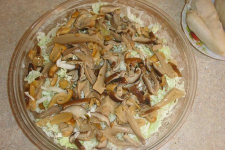 Салат 'каприз" из курицы с сыром и грибами: шаг 2