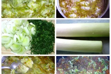 Суп с луком-пореем и сырными клёцками: шаг 2