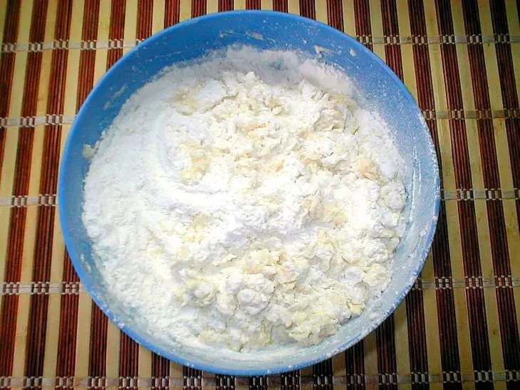 Любимый  творожный пирог: шаг 2