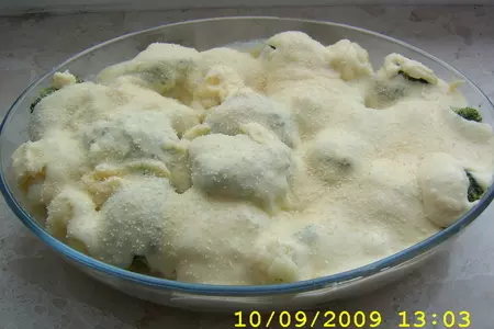 Гратэн капустный под сырно-сливочным соусом: шаг 6