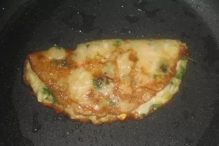 Кабачковые драники с ветчиной и сыром: шаг 3