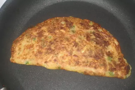 Кабачковые драники с ветчиной и сыром: шаг 6