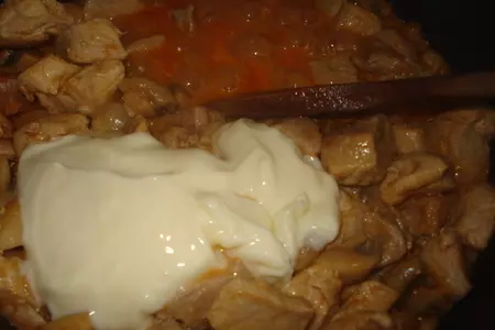 Мясо в сырном соусе: шаг 4