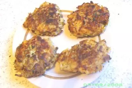 Драники с мясом и редькой: шаг 6