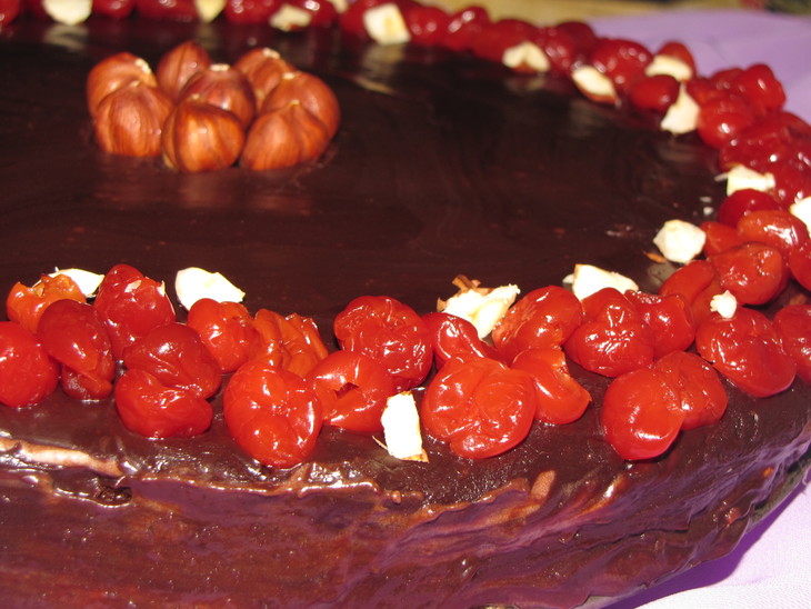 Шоколадный тортик с нежным белым центром: шаг 1