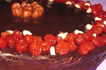 Шоколадный тортик с нежным белым центром: шаг 1