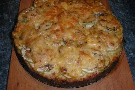 Пирог-запеканка из кабачка-цукини и курицы: шаг 10