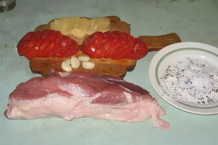 Свинина "гармошка": шаг 1