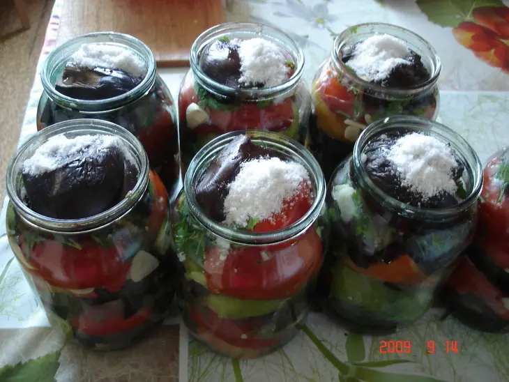 Баклажаны с овощами: шаг 6