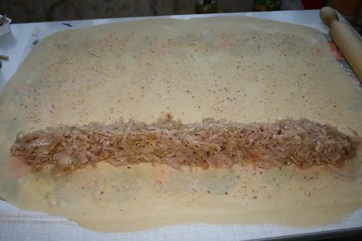 Штрудель с  капустой: шаг 4