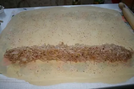 Штрудель с  капустой: шаг 4