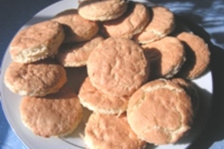 Бисквитные пирожные с грушами и с миндалем.: шаг 5