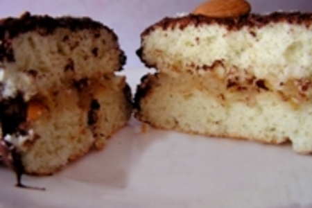 Бисквитные пирожные с грушами и с миндалем.: шаг 9