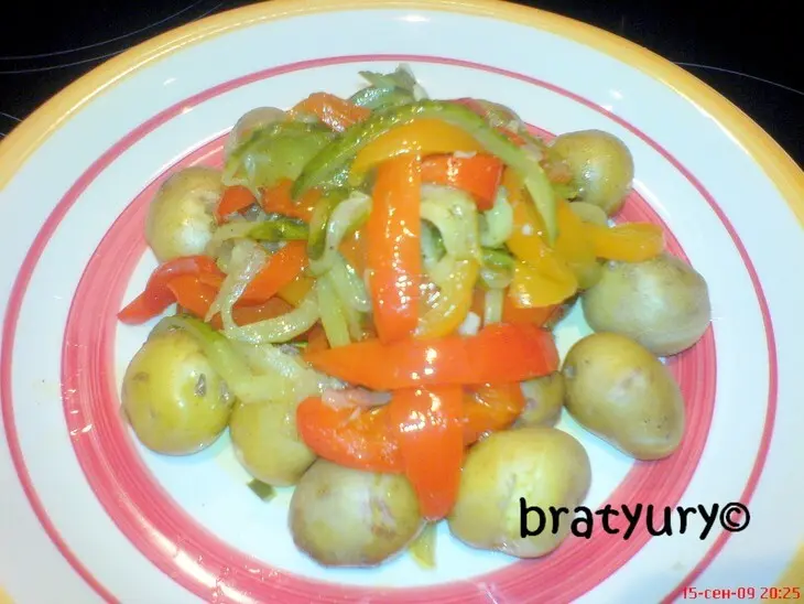 Ужин из овощей с картофелем - простой и продвинутый рецепт мужской кулинарии: шаг 9
