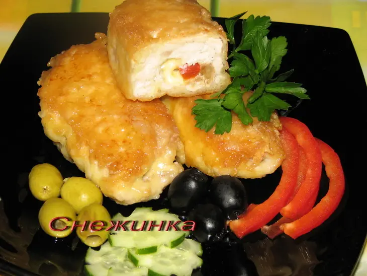 Куриные рулетики в сырной панировке: шаг 5