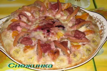 Пирог "фруктовое облако": шаг 6
