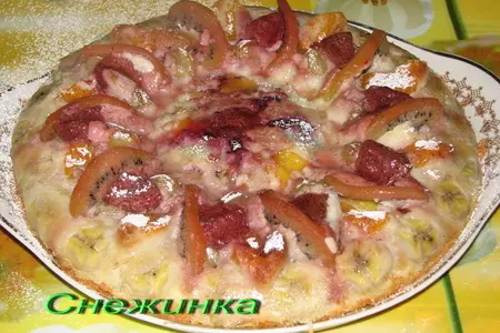 Пирог "фруктовое облако": шаг 7