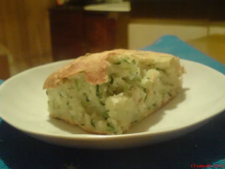 Несладкий кабачковый пирог: шаг 8