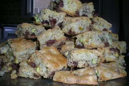 Бискотти с шоколадом и фисташками: шаг 6