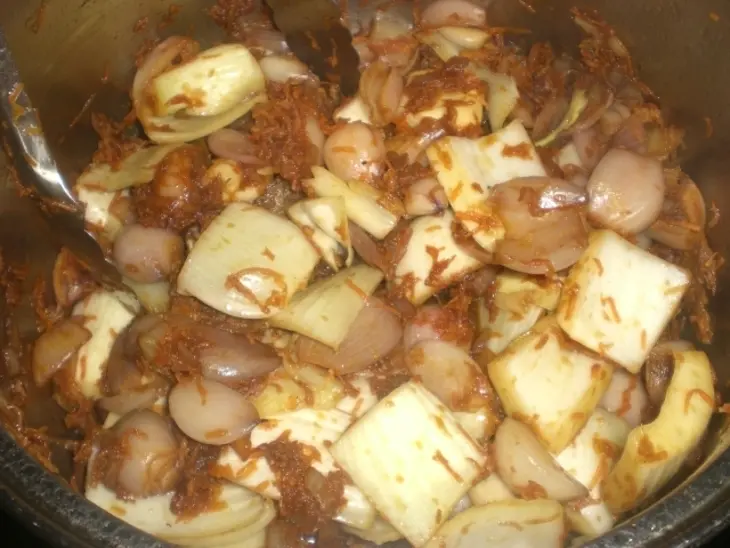 Говядина тушёная с овощами: шаг 2
