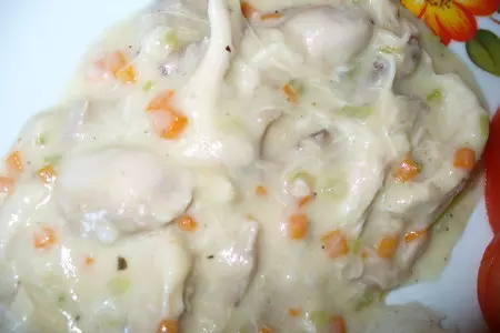 Фрикассе из курицы: шаг 5