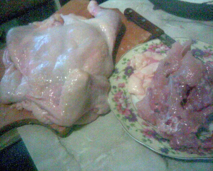 Фаршированная курица "осенняя щедрость": шаг 5