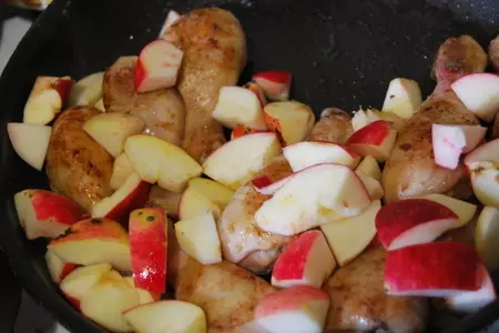 Курочка в яблочках: шаг 2